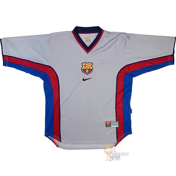 Calcio Maglie Away Maglia Barcellona Stile rétro 1998 2001 Grigio